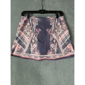 Lucky In Love Patch Me If You Can Paisley Skort Women's Medium Golf Tennis
